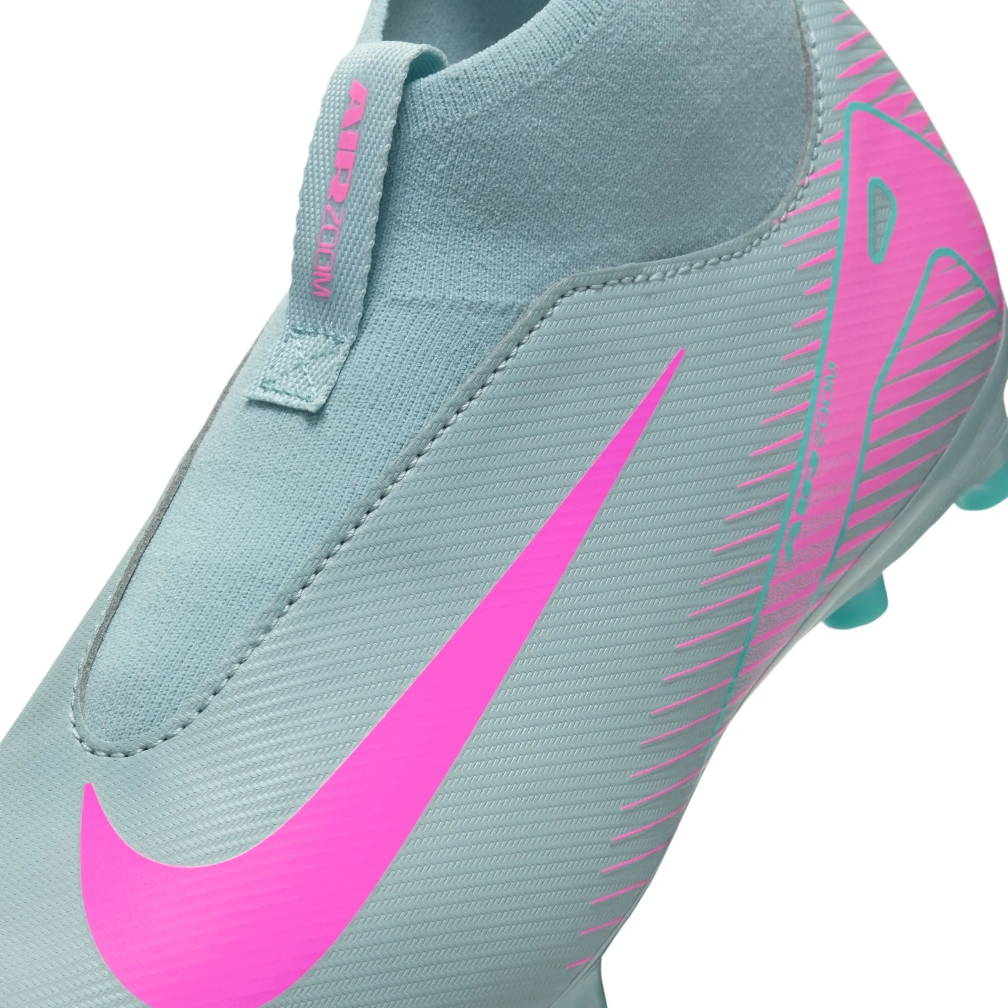 Nike Junior Zoom Superfly 10 Academy FG Schuhe für festen Untergrund - Ocean Cube/ Pink Blast