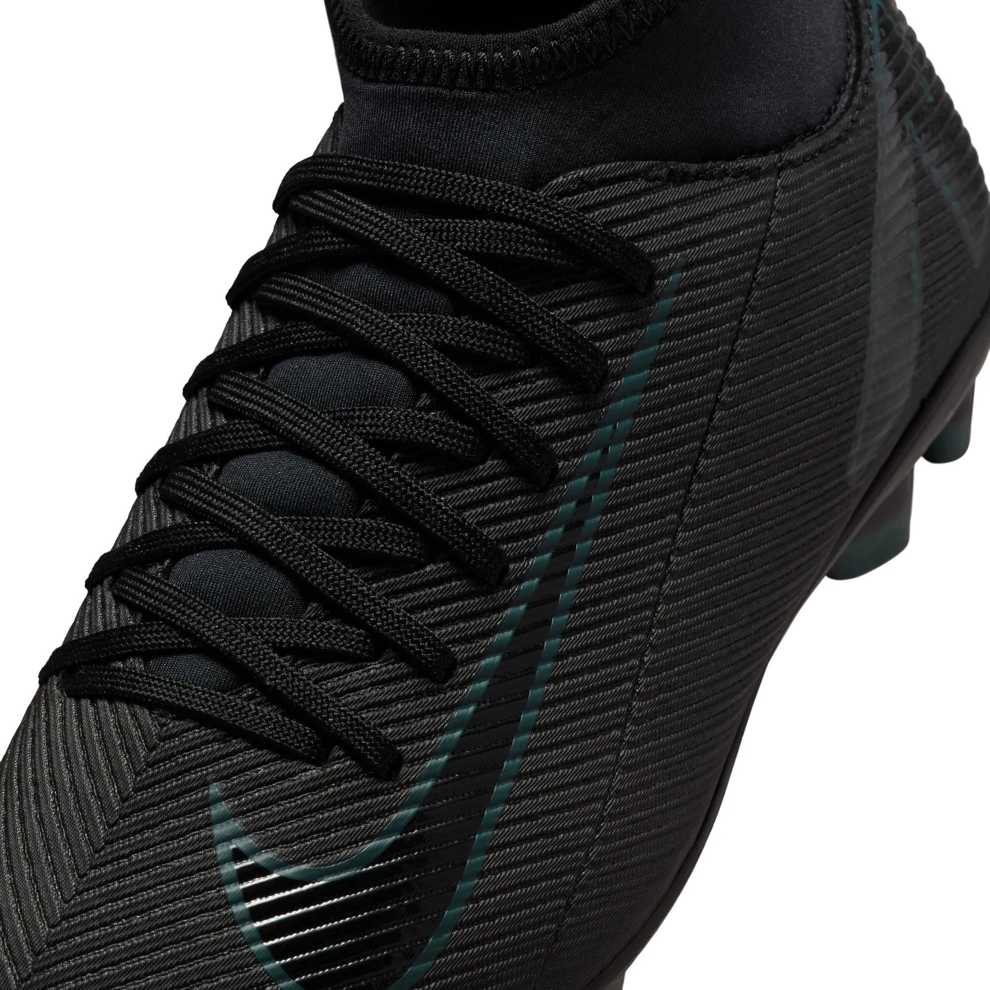 Nike Junior Zoom Superfly 10 Club MG High-Top Fußballschuhe - Schwarz/ Schwarz Deep Jungle