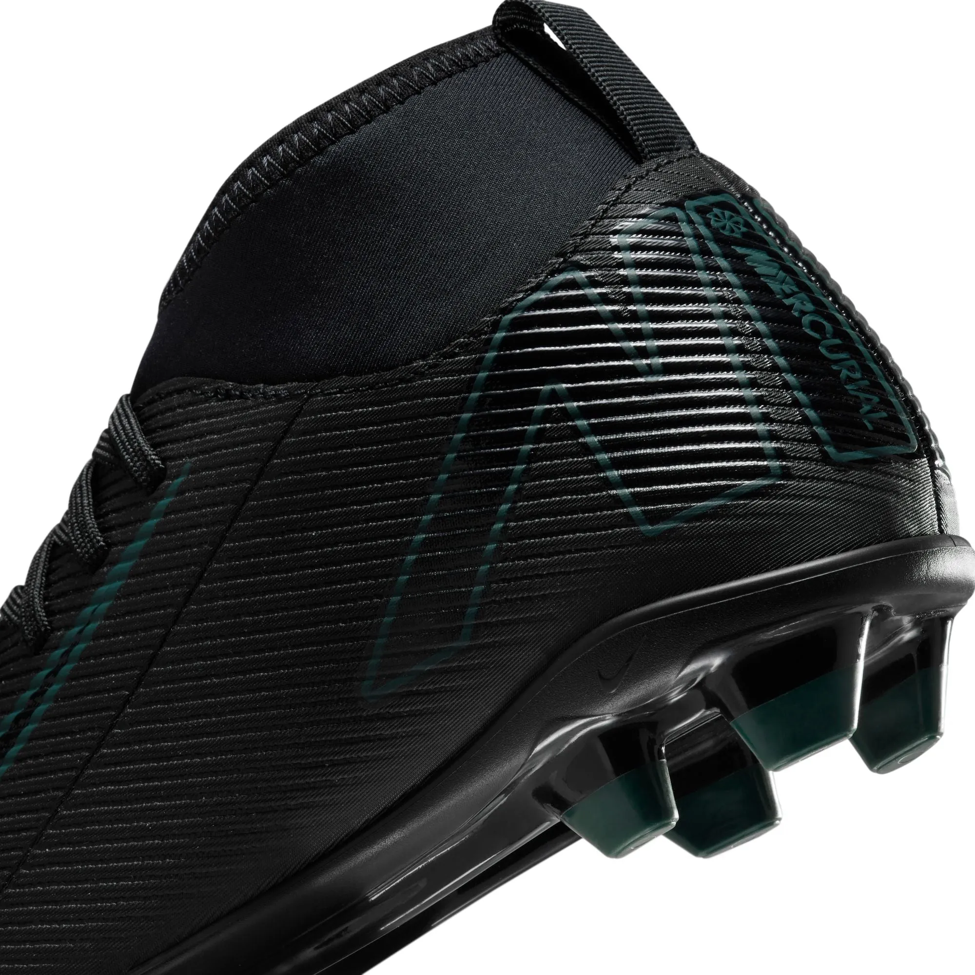 Nike Junior Zoom Superfly 10 Club MG High-Top Fußballschuhe - Schwarz/ Schwarz Deep Jungle