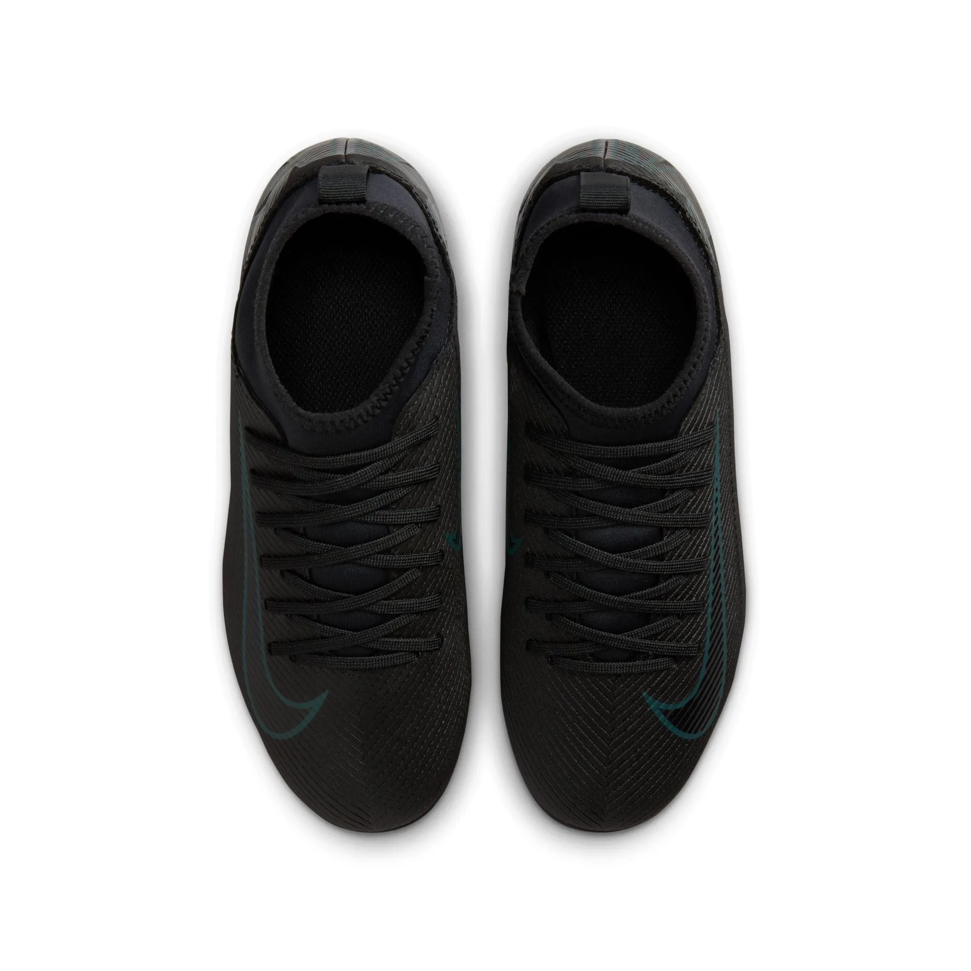 Nike Junior Zoom Superfly 10 Club MG High-Top Fußballschuhe - Schwarz/ Schwarz Deep Jungle