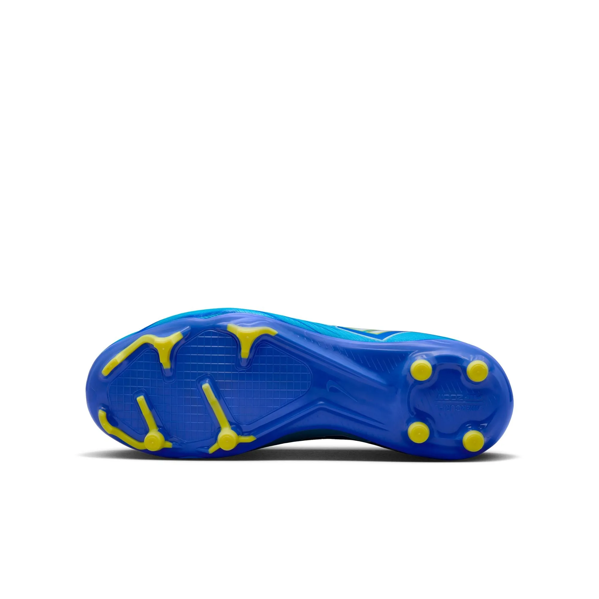 Nike Junior Zoom Superfly 9 Academy KM FG Stollen für festen Untergrund - Baltisches Blau/Weiß