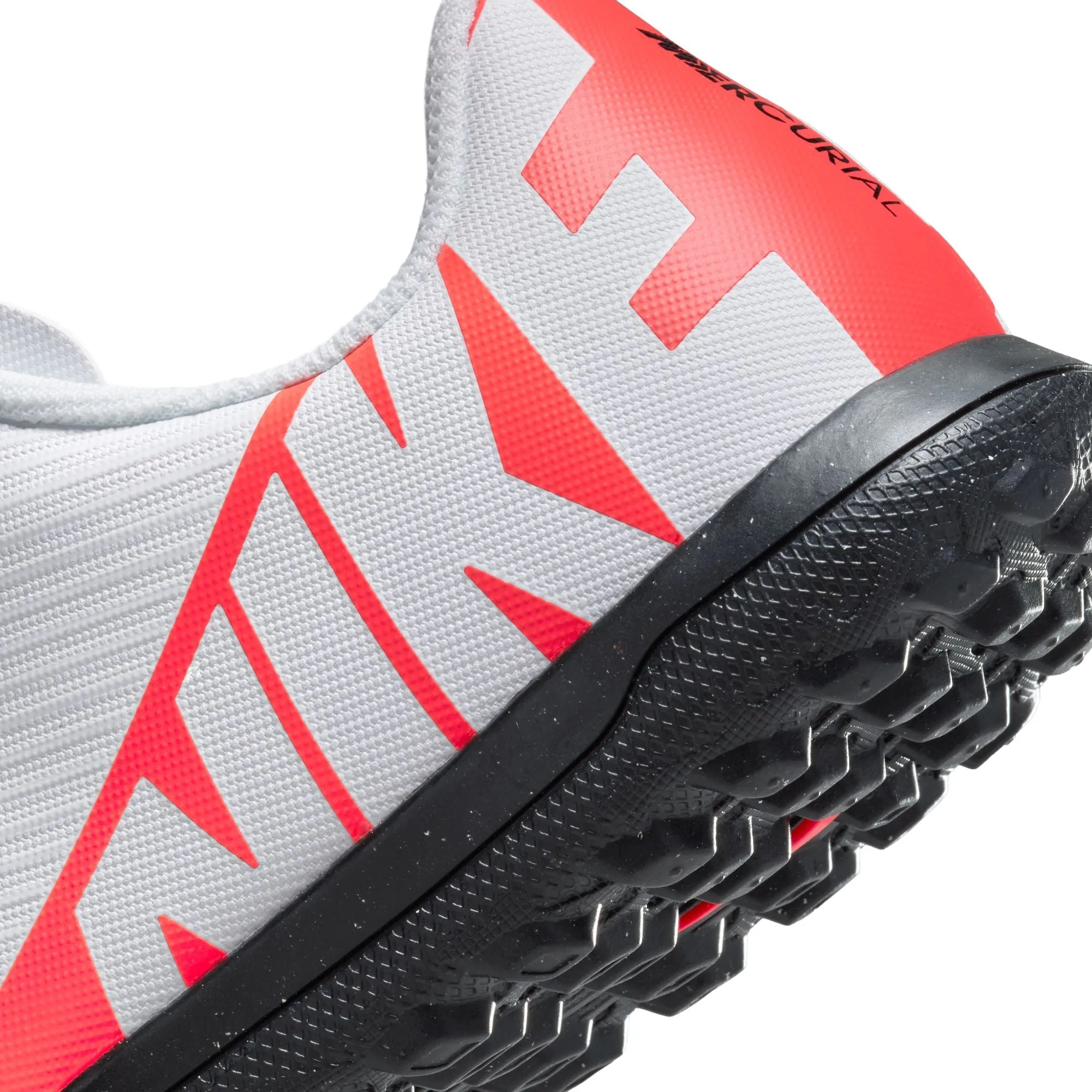 Nike Junior Zoom Vapor 15 Academy TF Hallenschuhe - Leuchtendes Karmesinrot/Weiß Schwarz