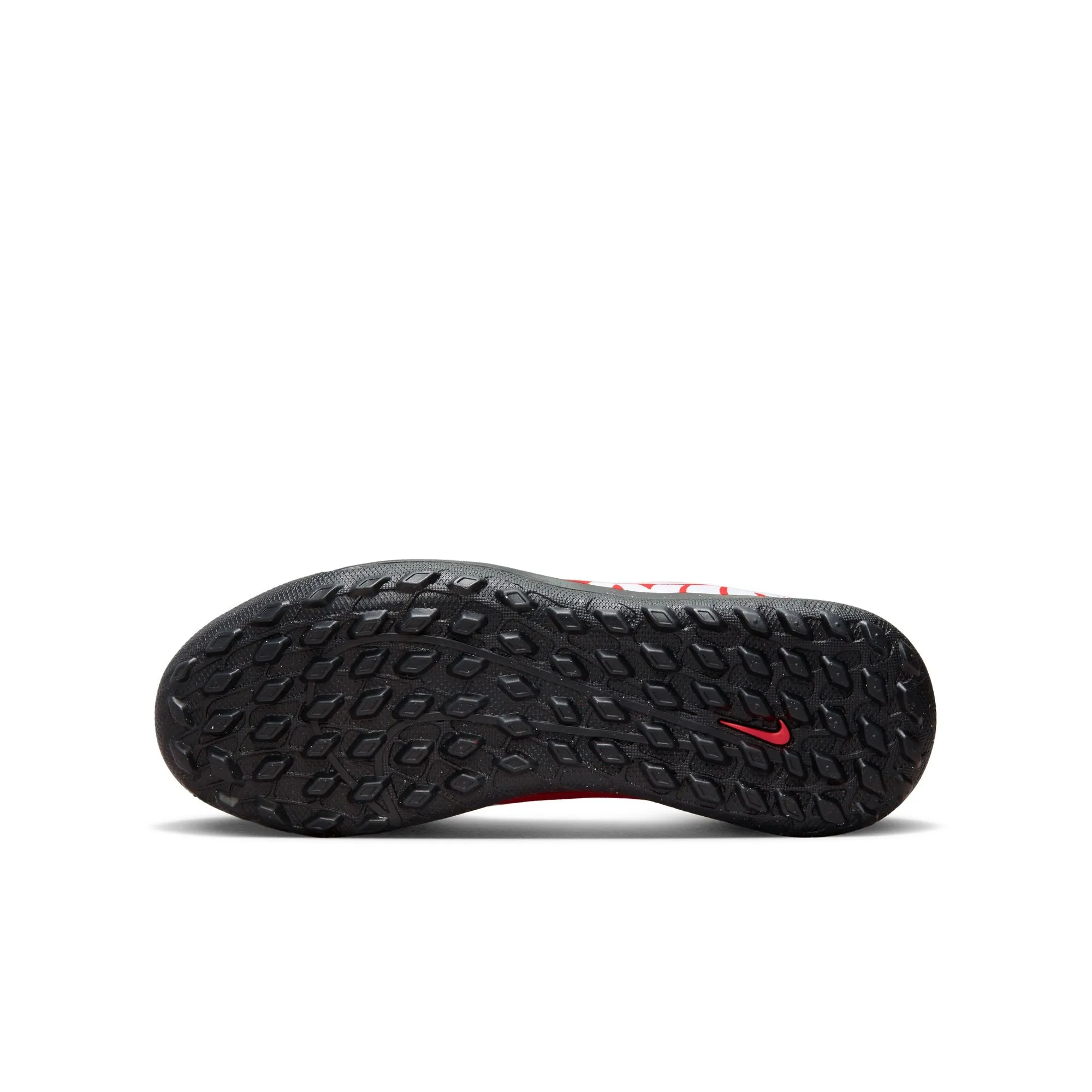 Nike Junior Zoom Vapor 15 Academy TF Hallenschuhe - Leuchtendes Karmesinrot/Weiß Schwarz
