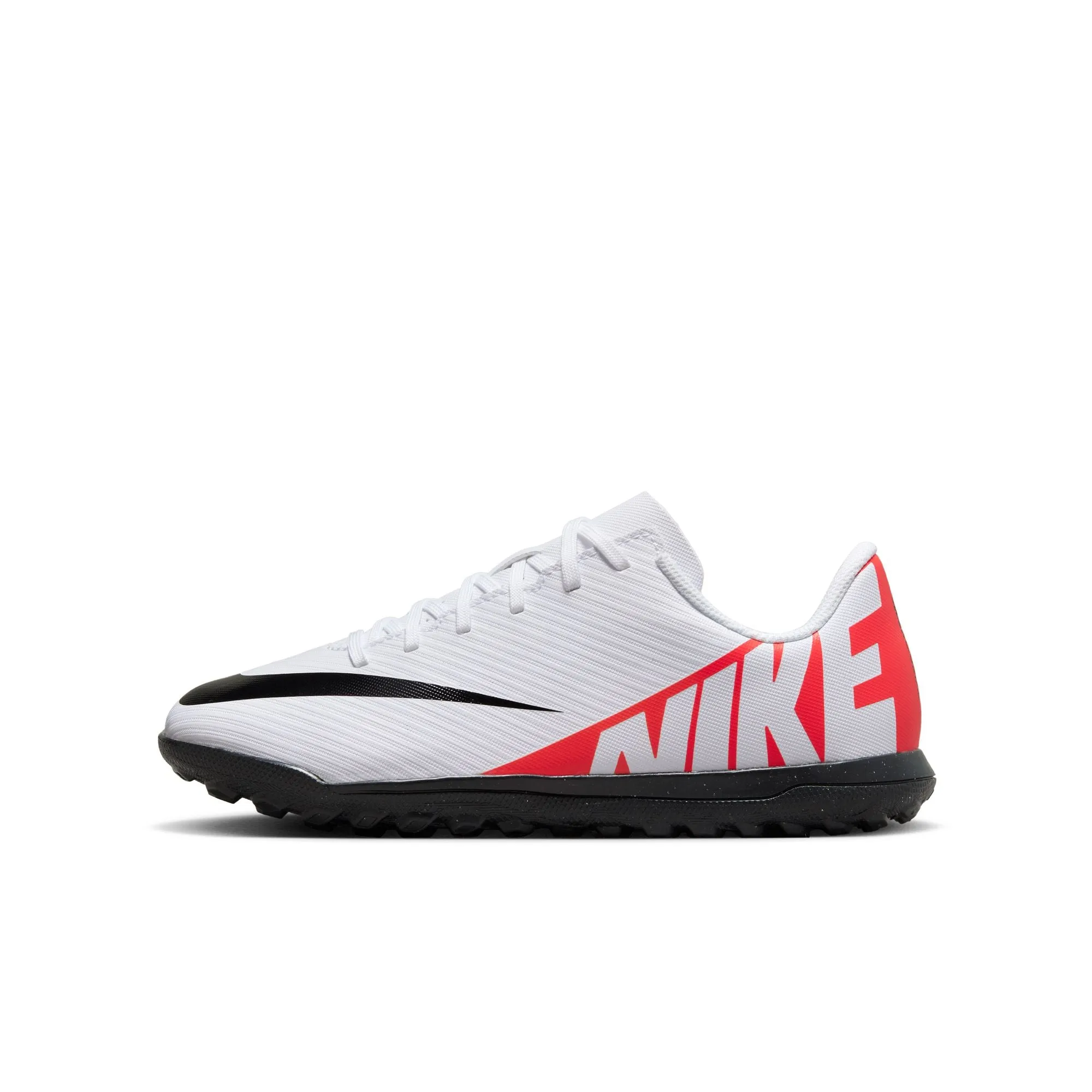 Nike Junior Zoom Vapor 15 Academy TF Hallenschuhe - Leuchtendes Karmesinrot/Weiß Schwarz