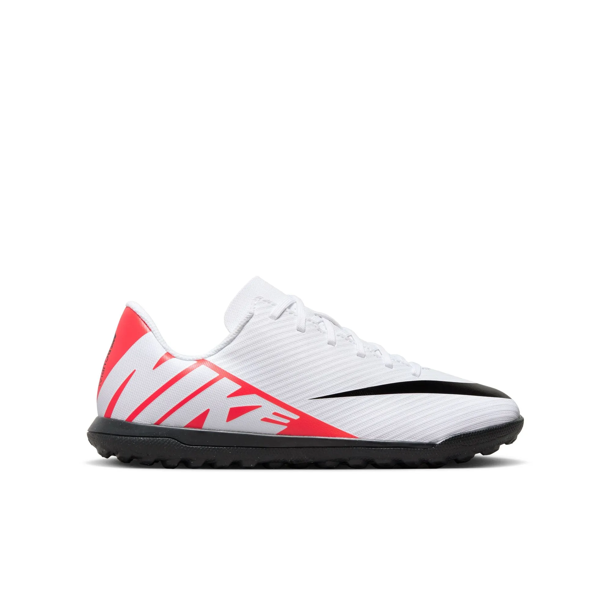 Nike Junior Zoom Vapor 15 Academy TF Hallenschuhe - Leuchtendes Karmesinrot/Weiß Schwarz