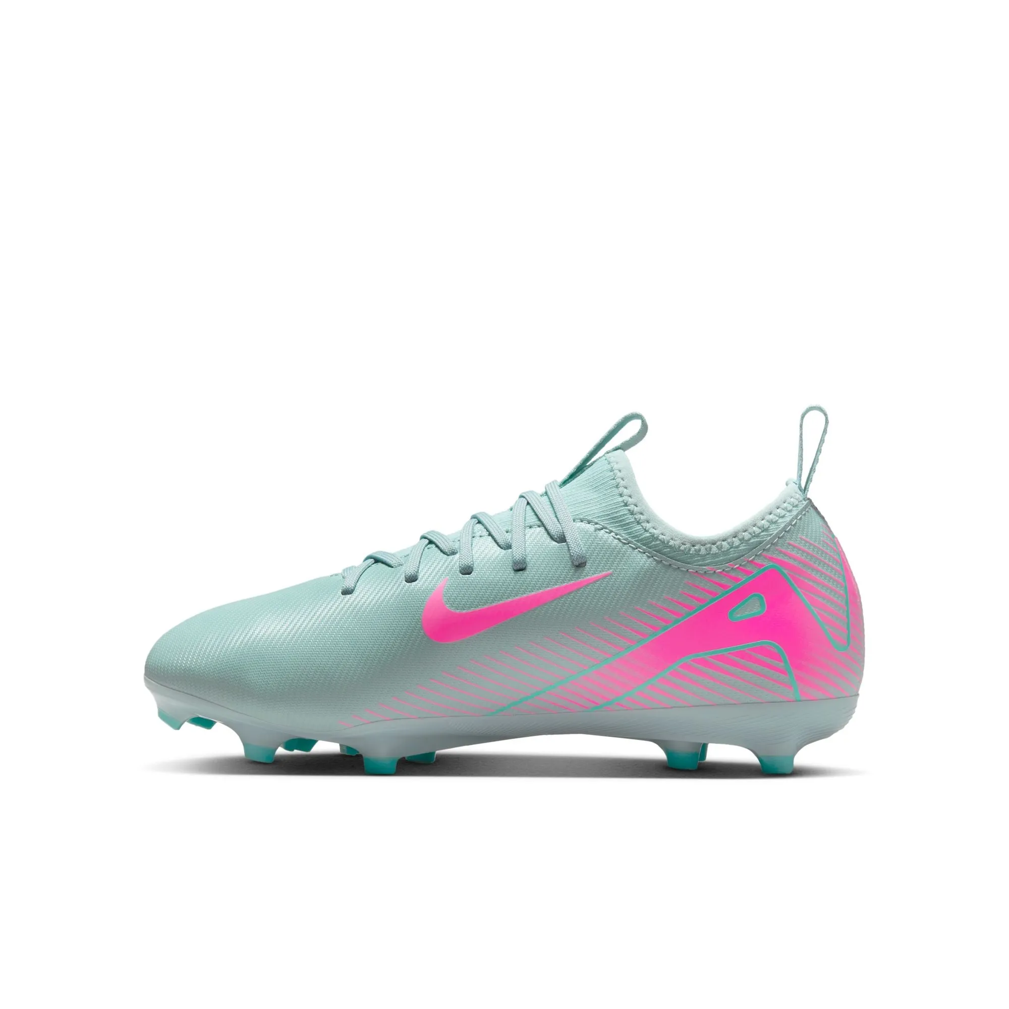 Nike Junior Zoom Vapor 16 Academy FG Stollenschuhe für festen Untergrund - Ocean Cube/Pink Blast