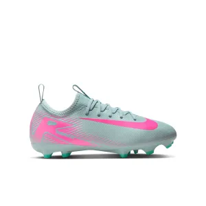 Nike Junior Zoom Vapor 16 Academy FG Stollenschuhe für festen Untergrund - Ocean Cube/Pink Blast