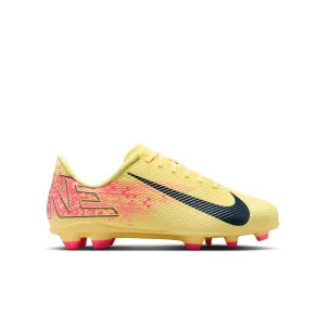 Nike Junior Zoom Vapor 16 Club Kylian Mbappe FG Fußballschuhe für festen Untergrund - Laser Orange/ Marineblau