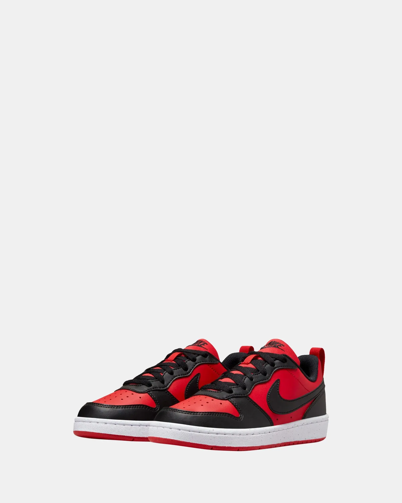 Nike Kinder Schuhe Court Borough Low Recraft Grundschule Uni Rot/Schwarz/Weiß