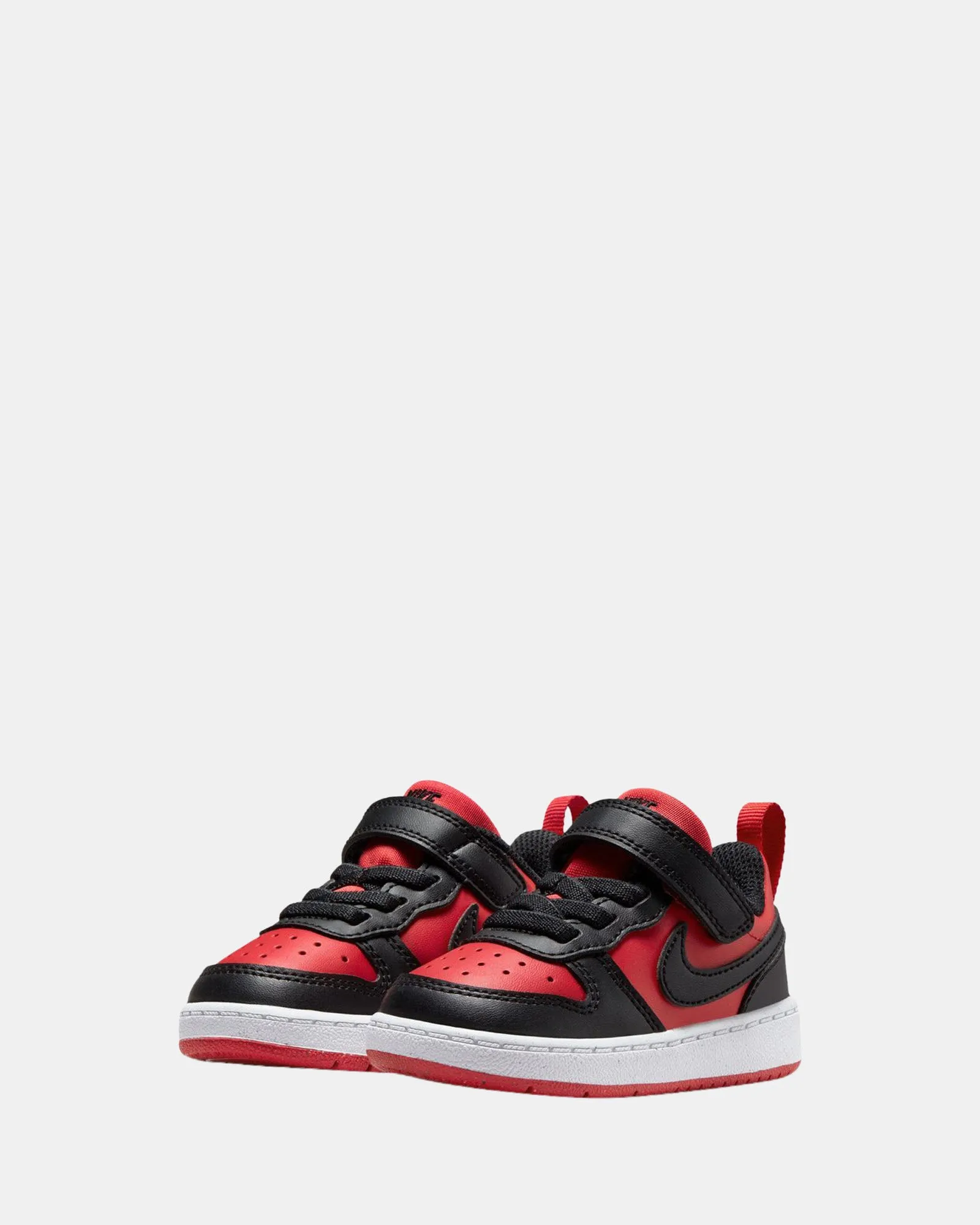 Nike Kinder Schuhe Court Borough Low Recraft Kleinkind Univ Rot/Schwarz/Weiß