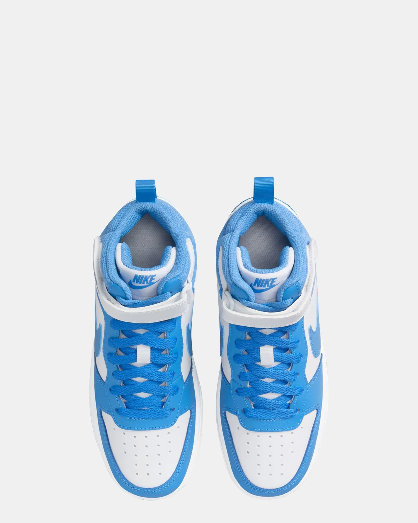 Nike Kinder Schuhe Court Borough Mid 2 Grundschule Weiß/Blau Beyond