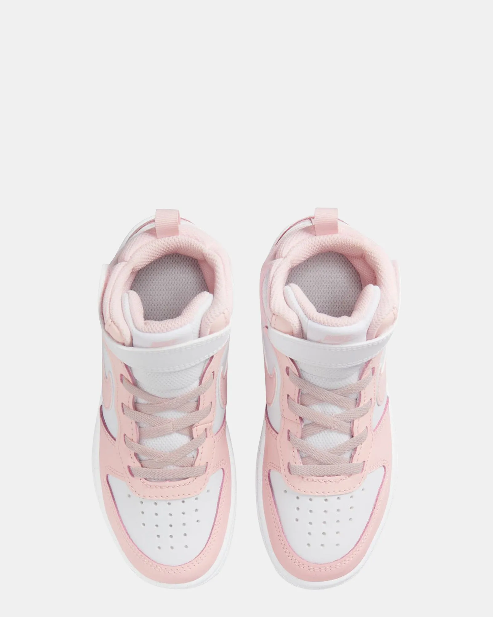 Nike Kinder Schuhe Court Borough Mid 2 Ps G Weiß/Echo Pink