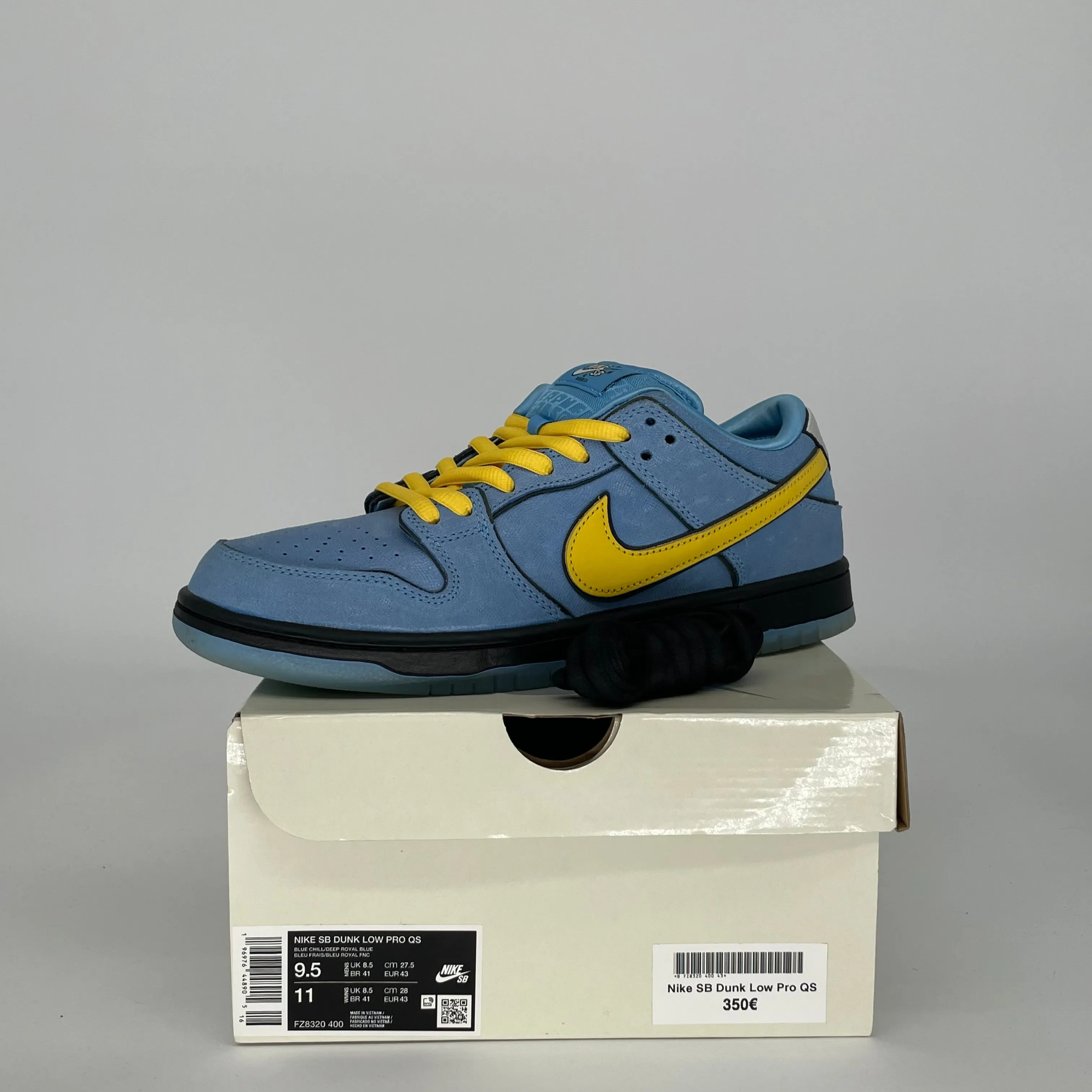 NIKE SB DUNK LOW POWERPUFF GIRLS BUBBLES GRÖSSE 9.5 FZ8320-400