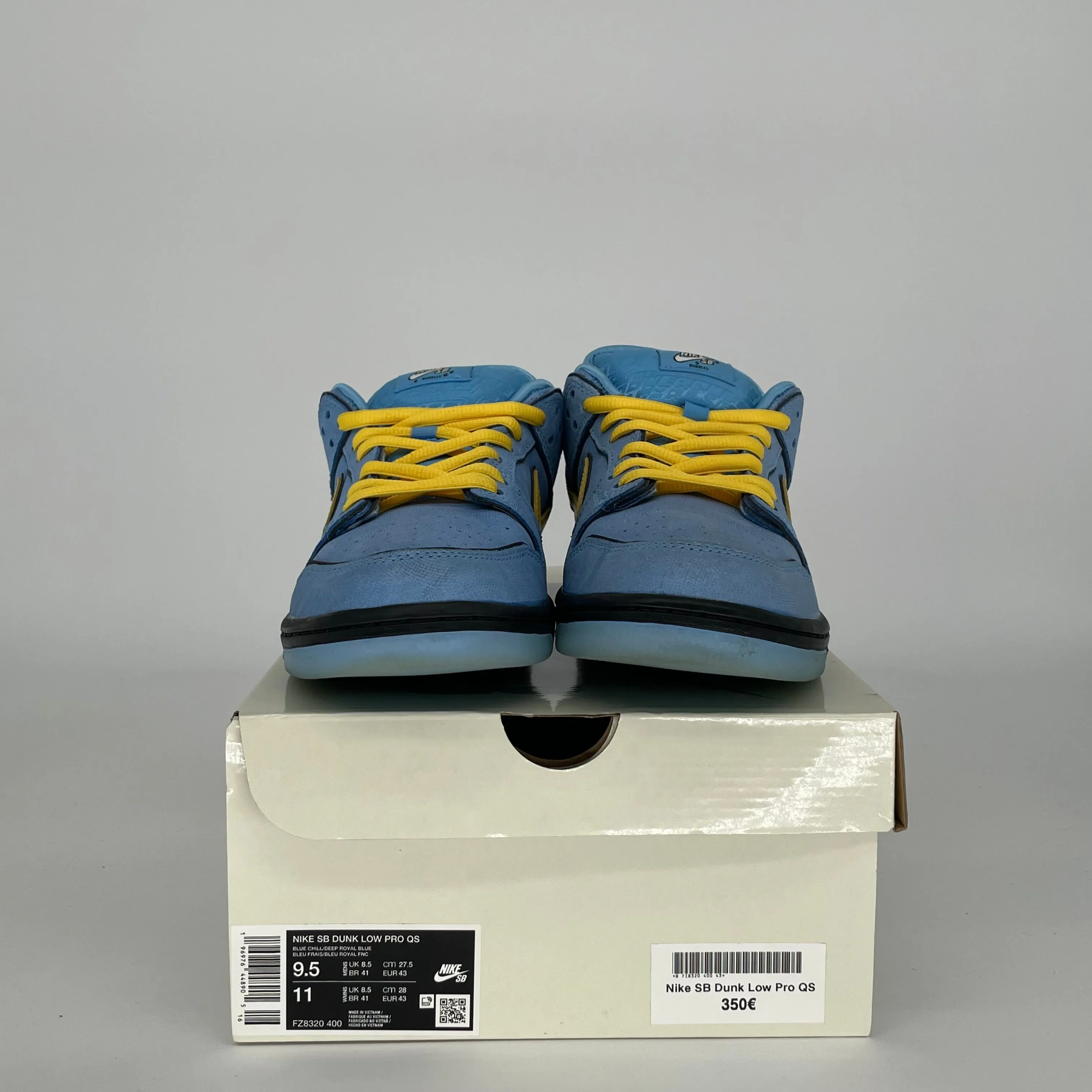 NIKE SB DUNK LOW POWERPUFF GIRLS BUBBLES GRÖSSE 9.5 FZ8320-400