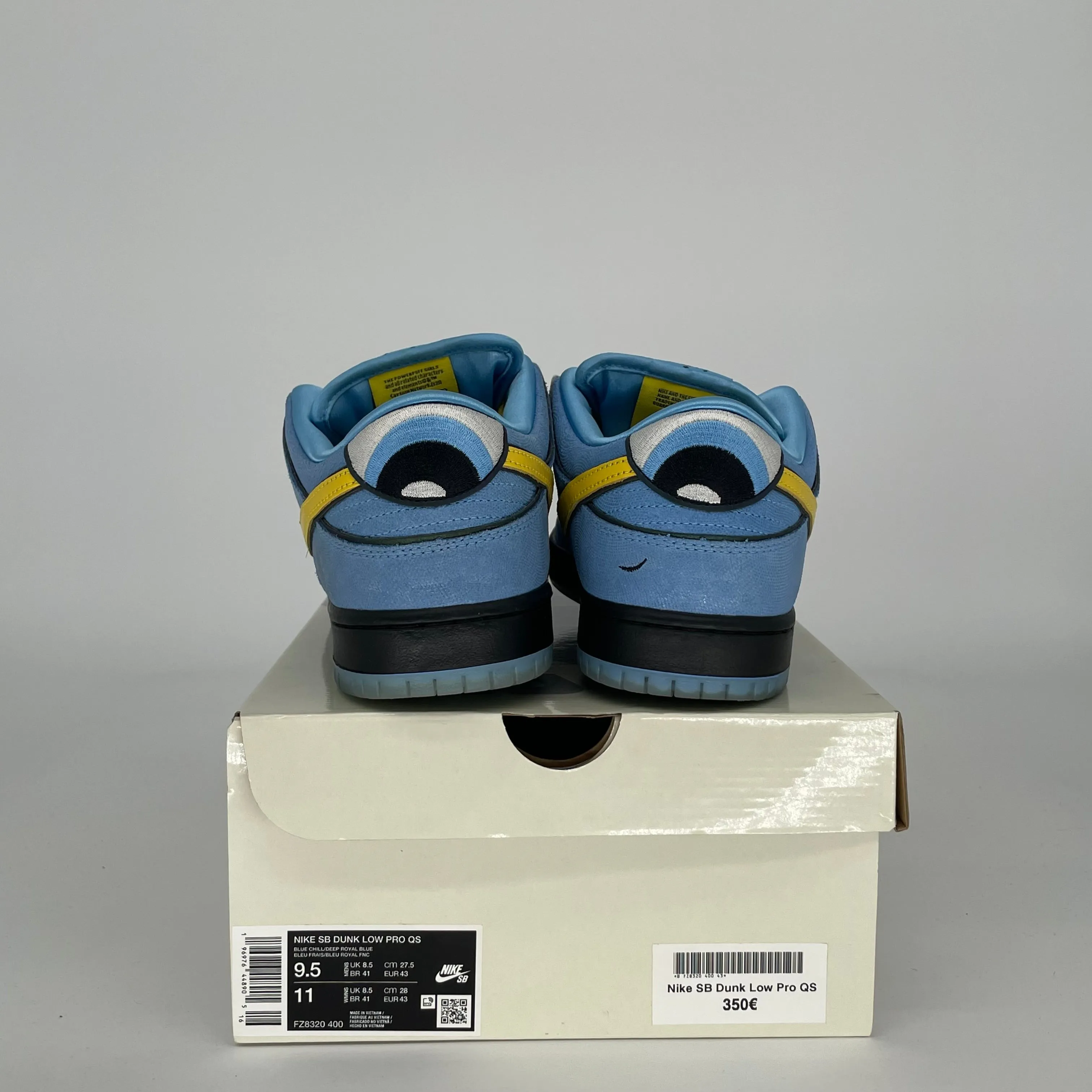 NIKE SB DUNK LOW POWERPUFF GIRLS BUBBLES GRÖSSE 9.5 FZ8320-400