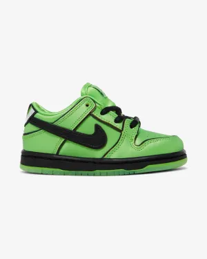 NIKE X THE POWERPUFF GIRLS NIKE SB DUNK BUTTERCUP GRÜN KLEINKIND