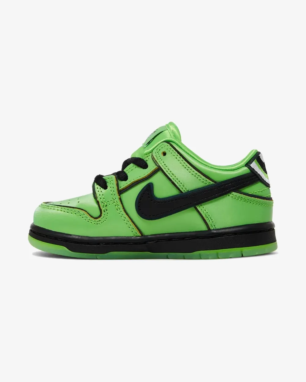 NIKE X THE POWERPUFF GIRLS NIKE SB DUNK BUTTERCUP GRÜN KLEINKIND