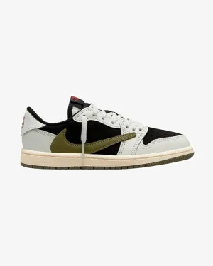 NIKE X TRAVIS SCOTT AIR JORDAN1 LOW OG OLIVE VORSCHULE (NEU)