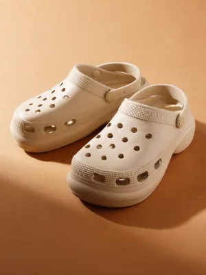 Nackte PU-Schlupf-Croc-Flats (TC-RS3479-NUD)