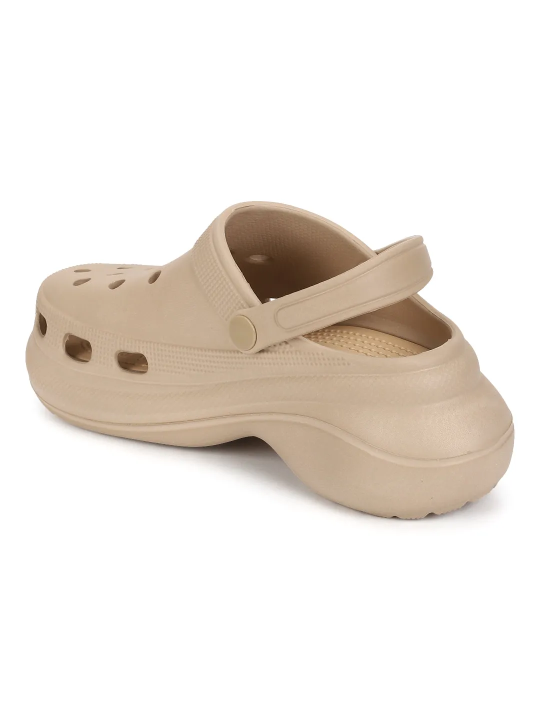 Nackte PU-Schlupf-Croc-Flats (TC-RS3479-NUD)