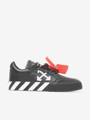 Off-White Boys Leder-Schnürschuhe in Schwarz