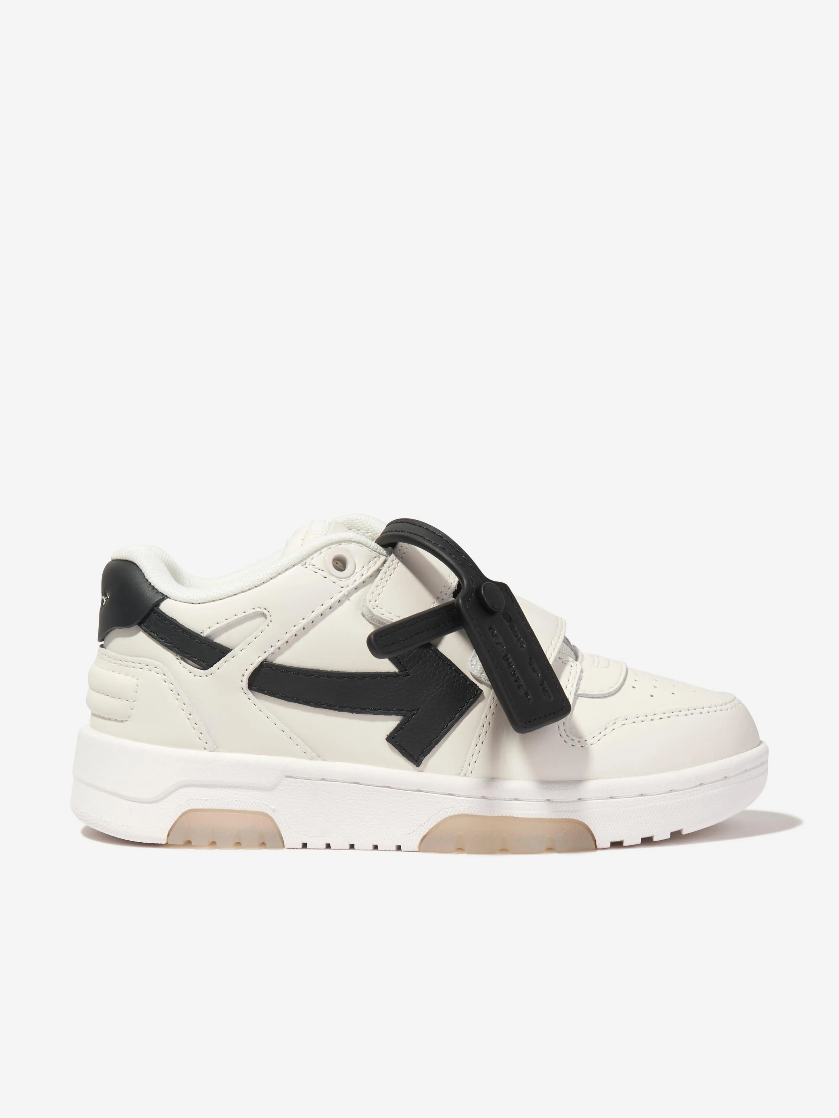Off-White Kids Leder Out Of Office Riemchen Sneaker in Weiß