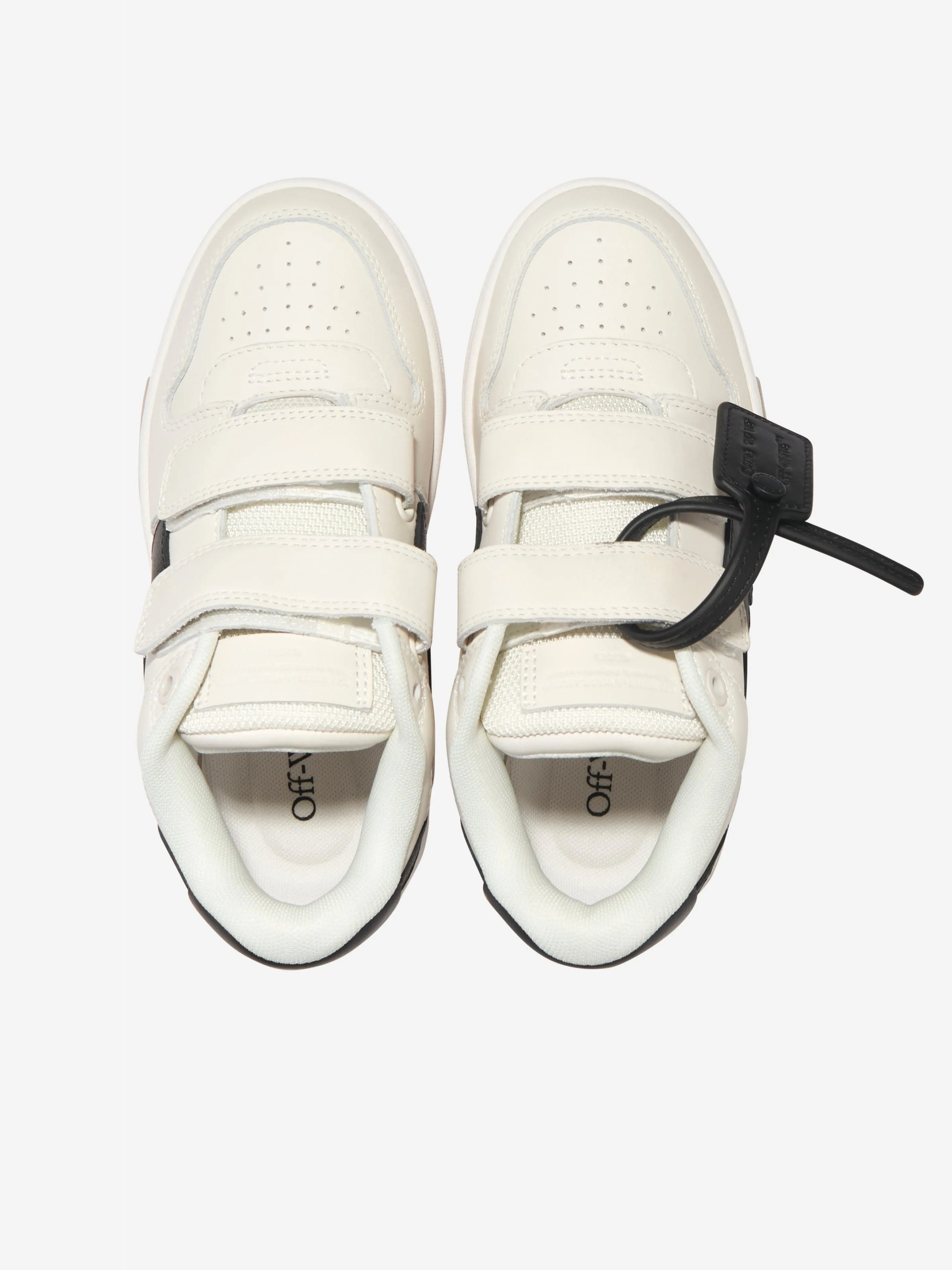 Off-White Kids Leder Out Of Office Riemchen Sneaker in Weiß
