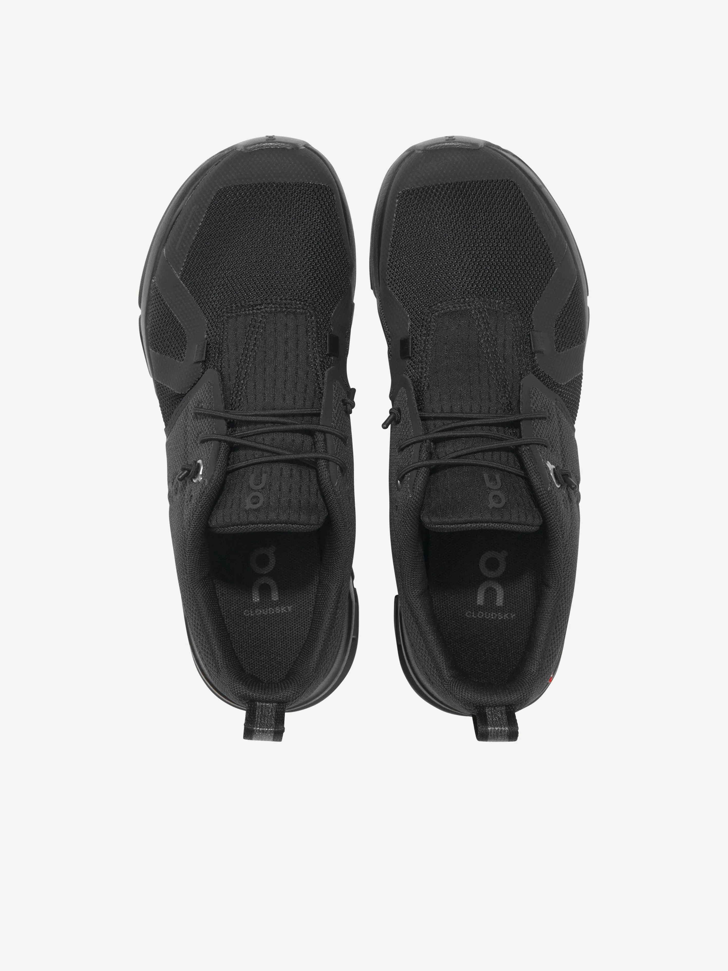 On Running Kids Cloud Sky Trainers in Schwarz