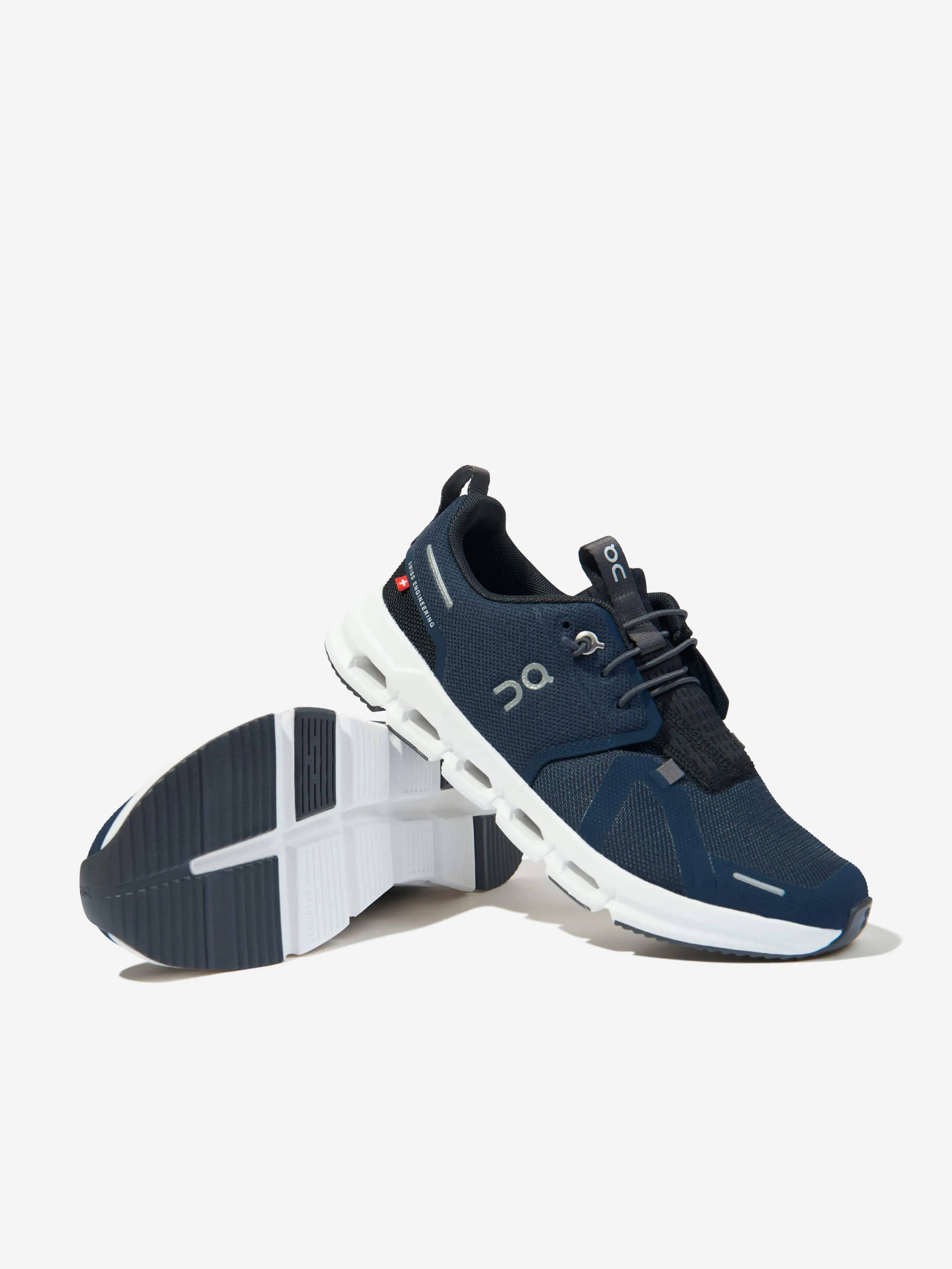 On Running Kids Cloud Sky Trainers in Marineblau