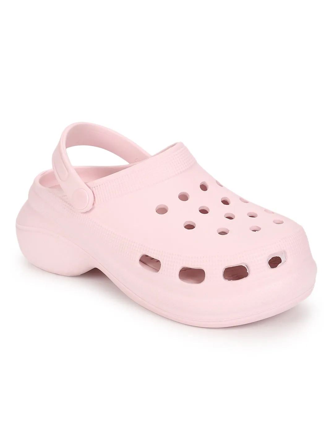 Pink PU Schlupf-Croc-Flats (TC-RS3479-PNK)
