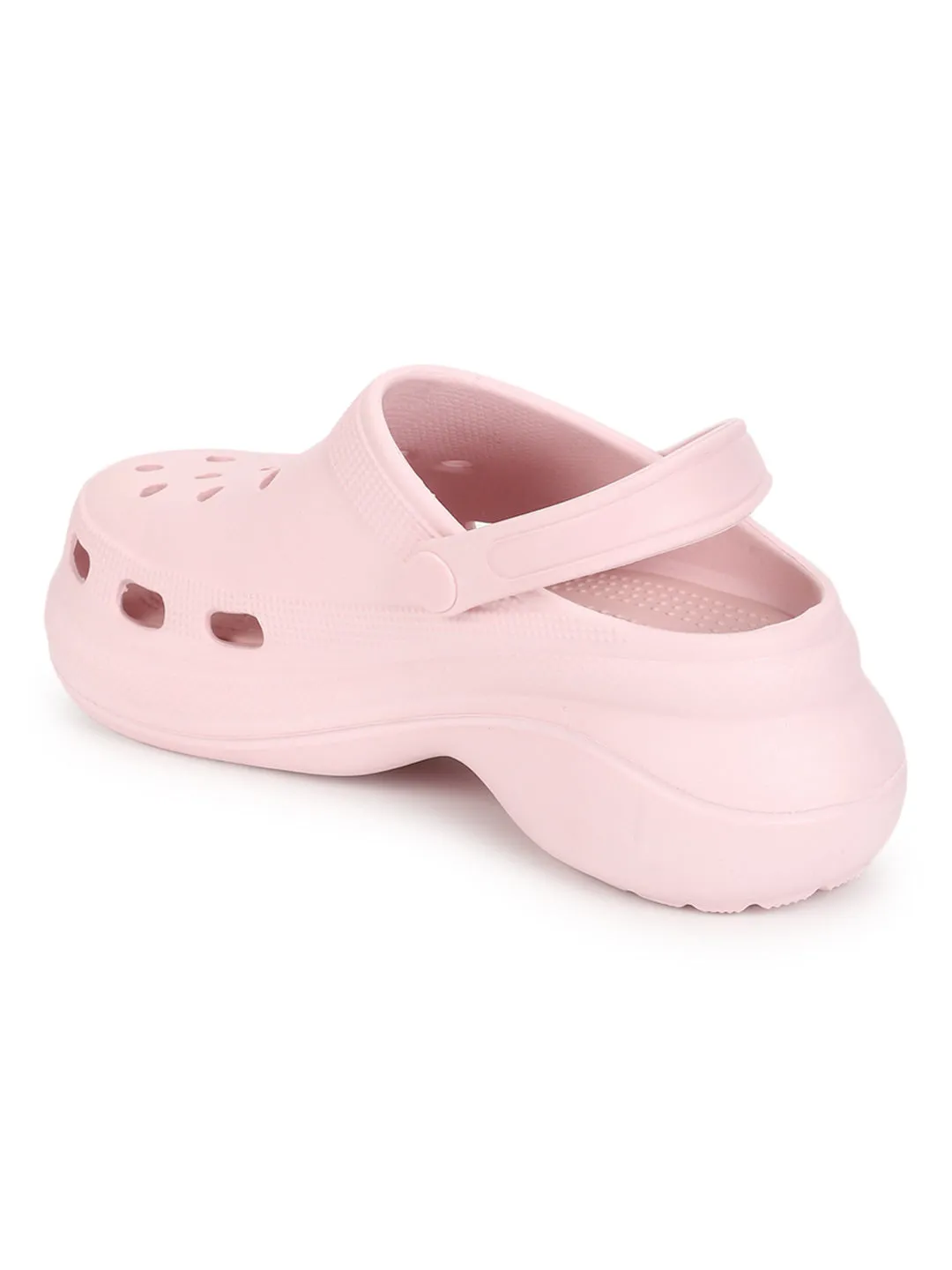 Pink PU Schlupf-Croc-Flats (TC-RS3479-PNK)
