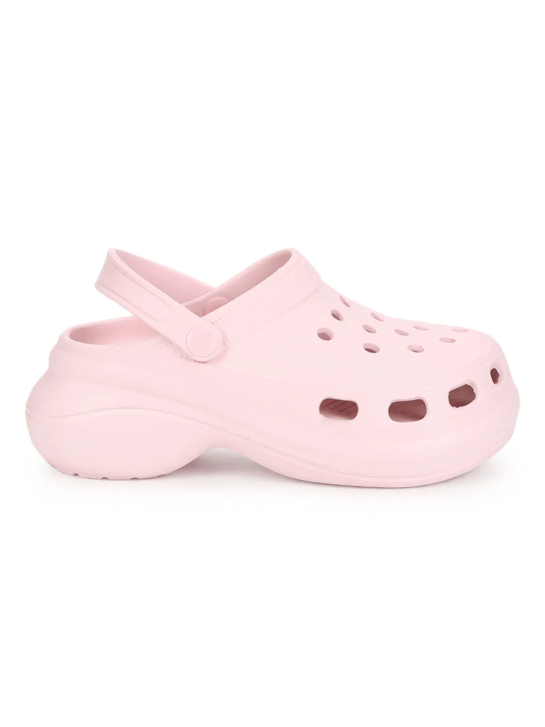 Pink PU Schlupf-Croc-Flats (TC-RS3479-PNK)