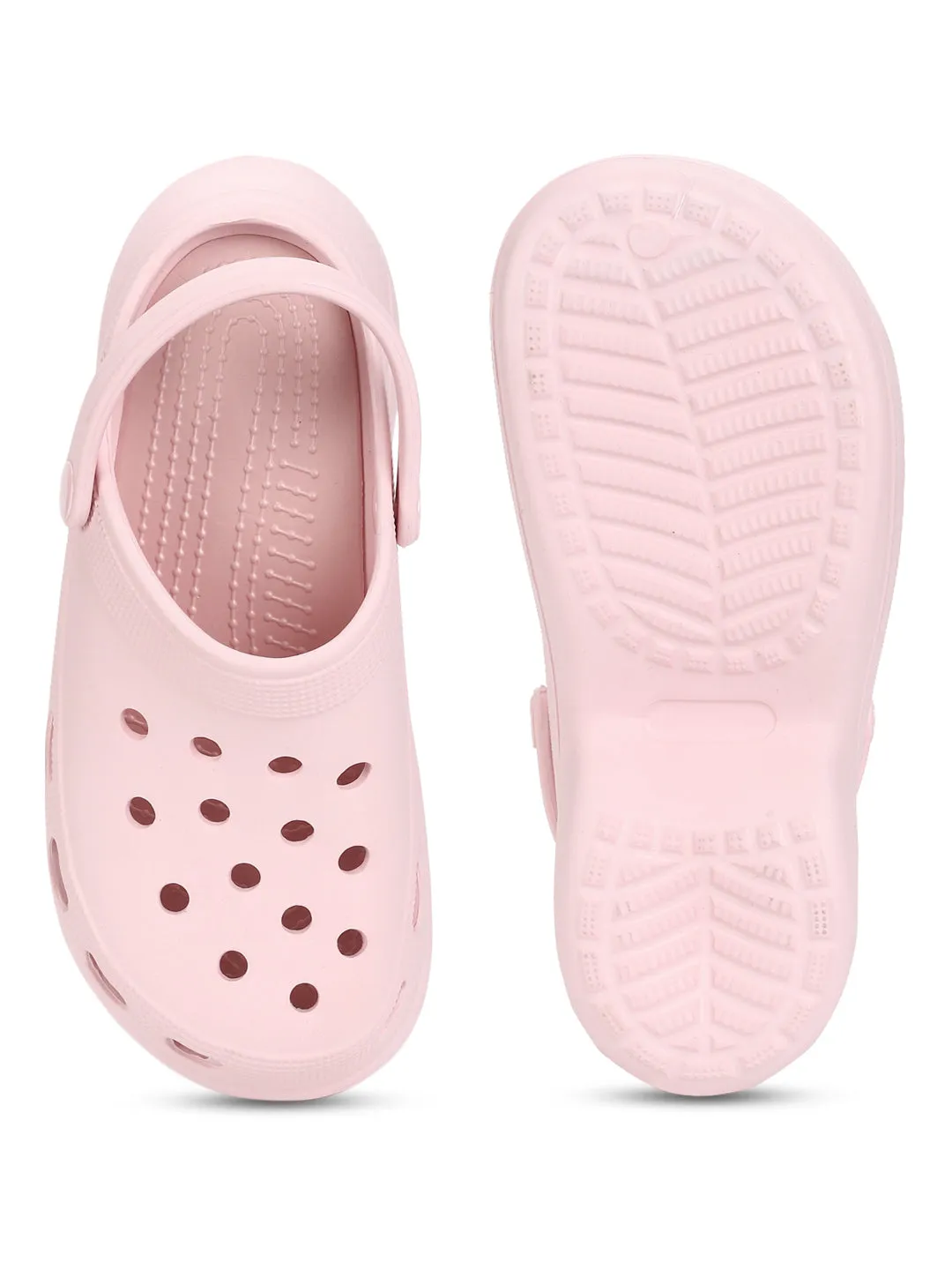 Pink PU Schlupf-Croc-Flats (TC-RS3479-PNK)