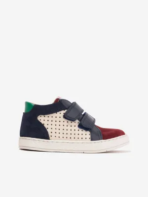 Pom D'Api Jungen Leder Mousse Leichte Turnschuhe in Marine