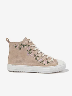 Pom D'Api Mädchen Swag Brodi High Top Turnschuhe in Gold