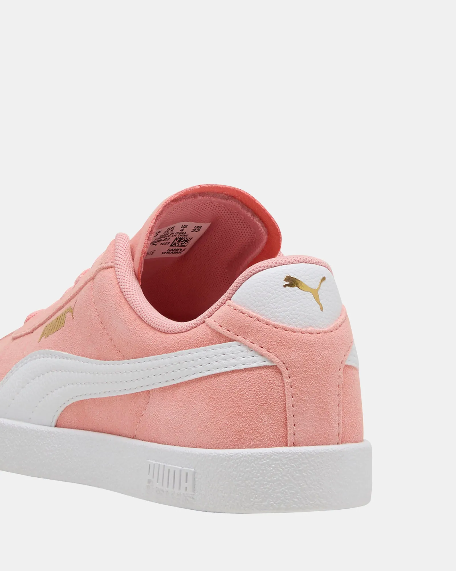 Puma Club II Jnr G Pink/Weiß