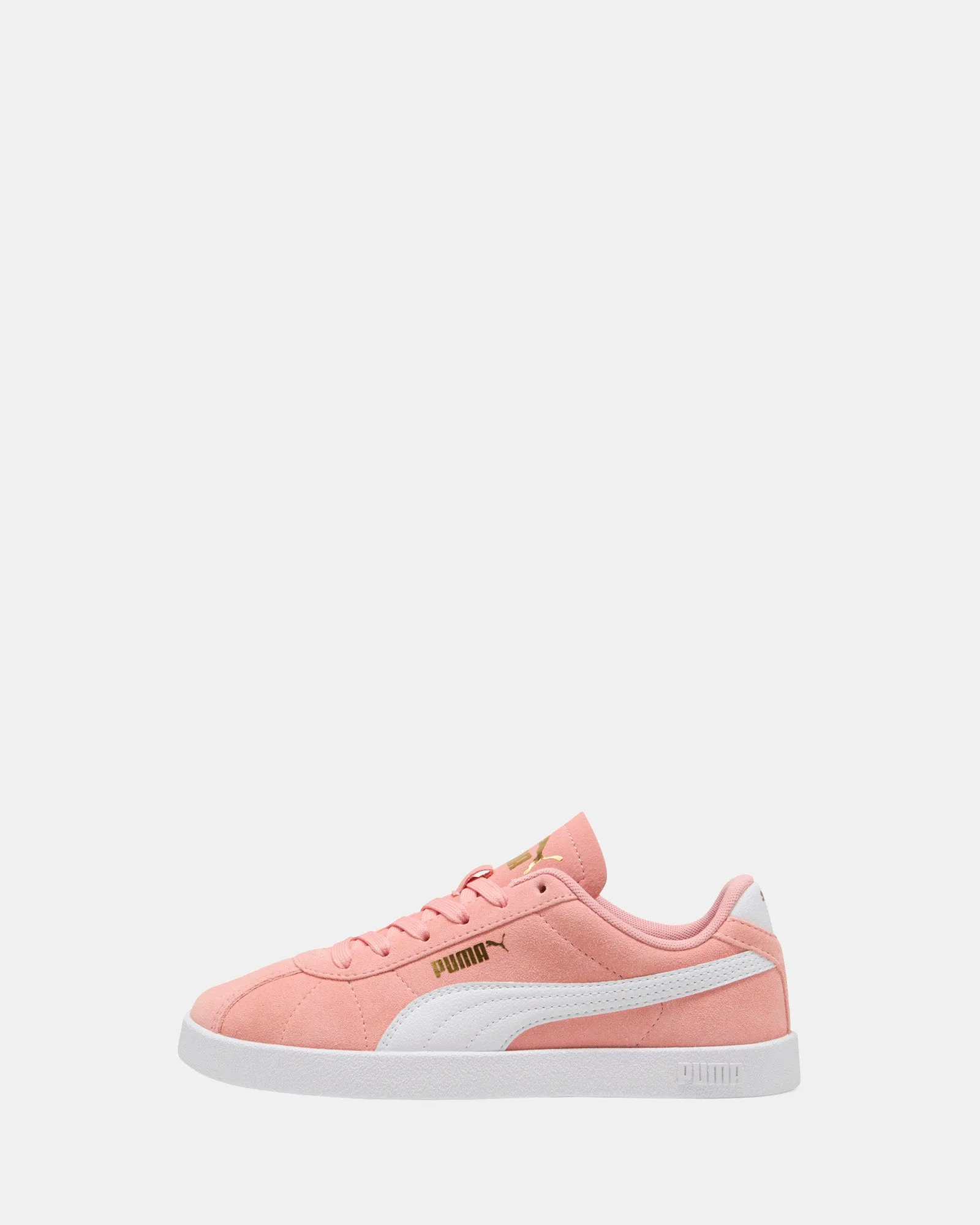Puma Club II Jnr G Pink/Weiß