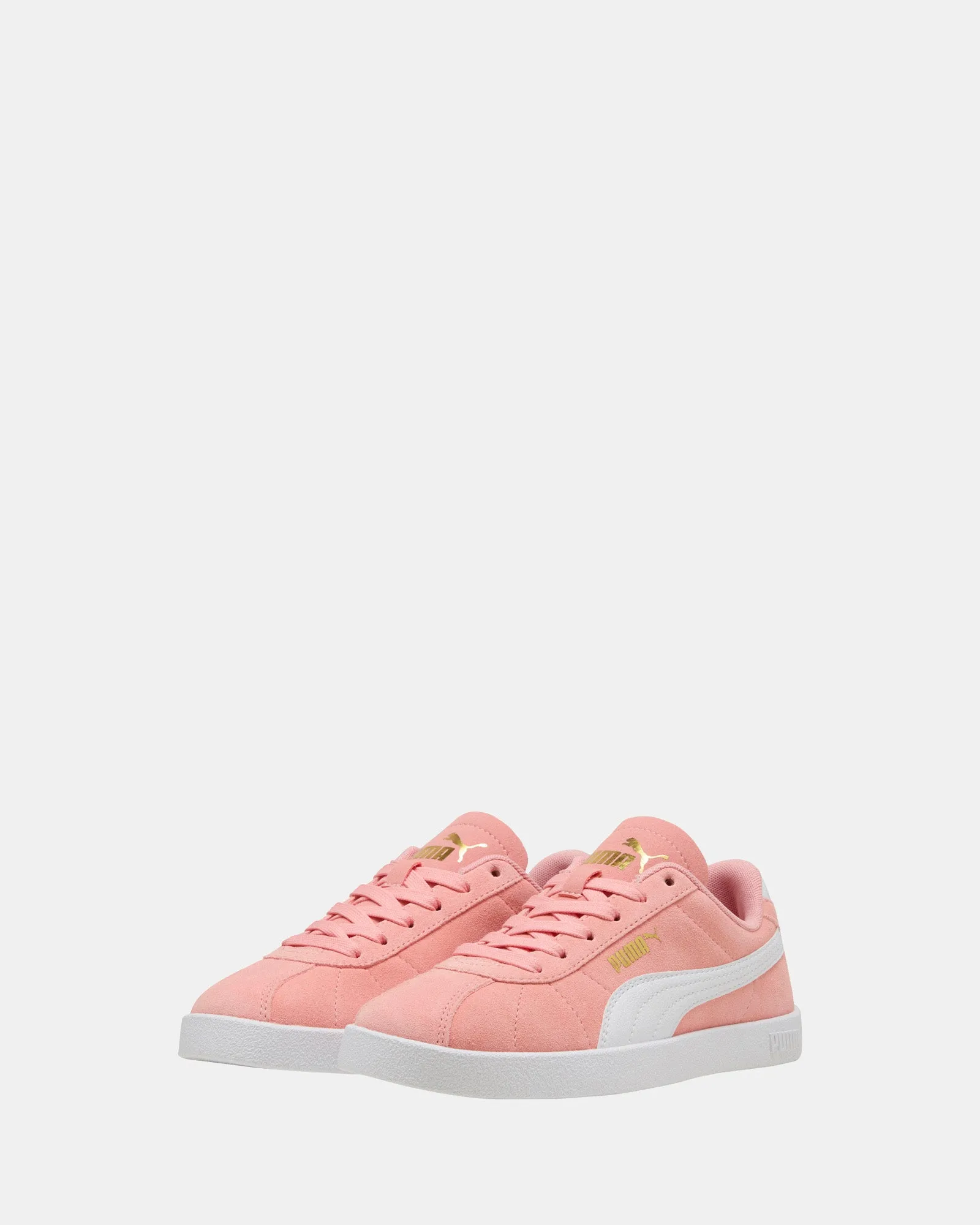 Puma Club II Jnr G Pink/Weiß
