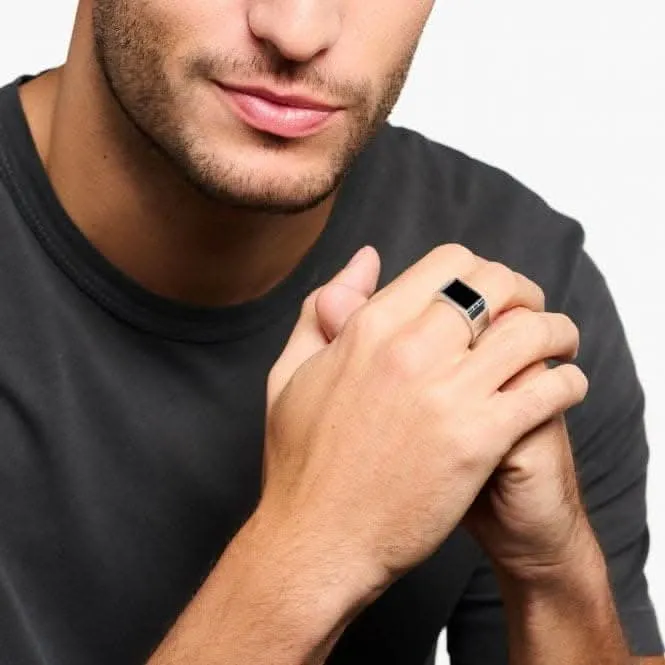 Rebel At Heart Schwarzer Ring TR2387-027-11 Thomas Sabo Ringe