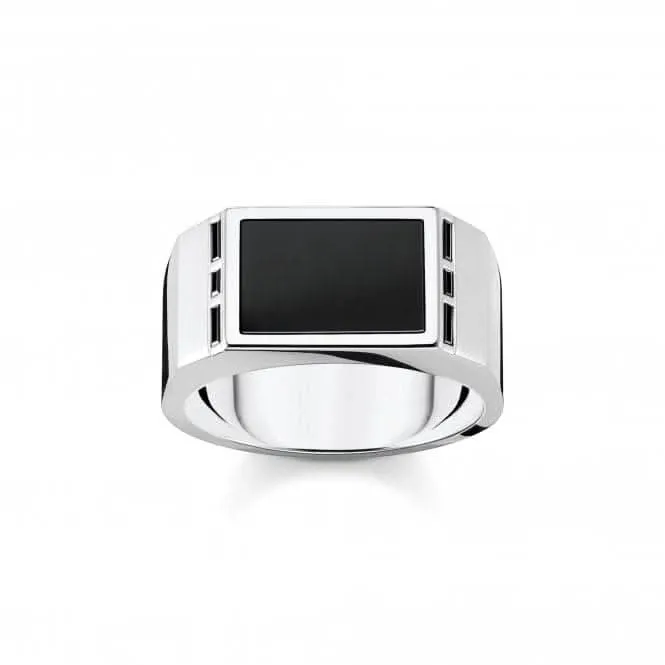 Rebel At Heart Schwarzer Ring TR2387-027-11 Thomas Sabo Ringe