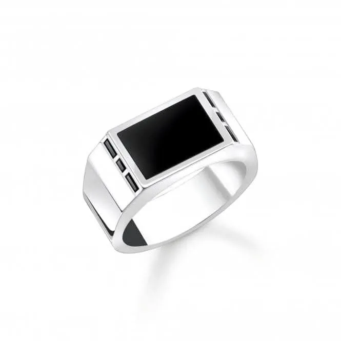 Rebel At Heart Schwarzer Ring TR2387-027-11 Thomas Sabo Ringe