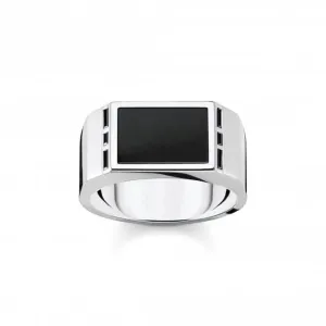 Rebel At Heart Schwarzer Ring TR2387-027-11 Thomas Sabo Ringe