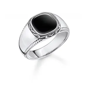 Rebel At Heart Schwarzer Ring TR2388-641-11 Thomas Sabo Ringe