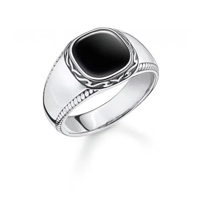 Rebel At Heart Schwarzer Ring TR2388-641-11 Thomas Sabo Ringe
