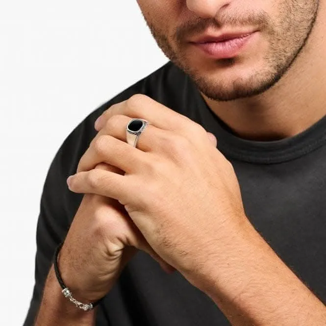 Rebel At Heart Schwarzer Ring TR2388-641-11 Thomas Sabo Ringe