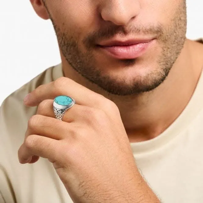 Rebel At Heart Türkis Ring TR2242-878-17 Thomas Sabo Ringe