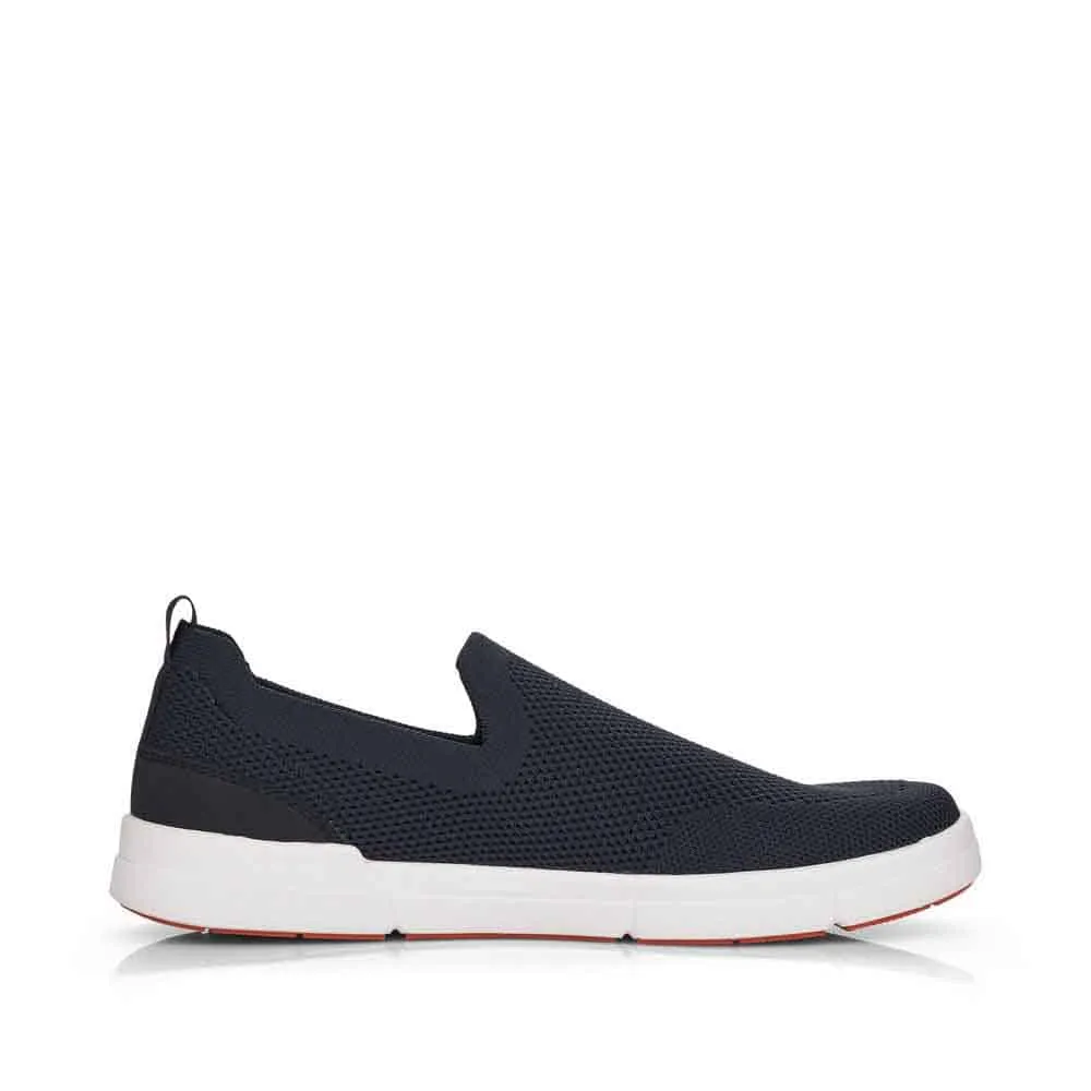 Rieker Schuhe 07106-14 Marineblauer Schlüpfer