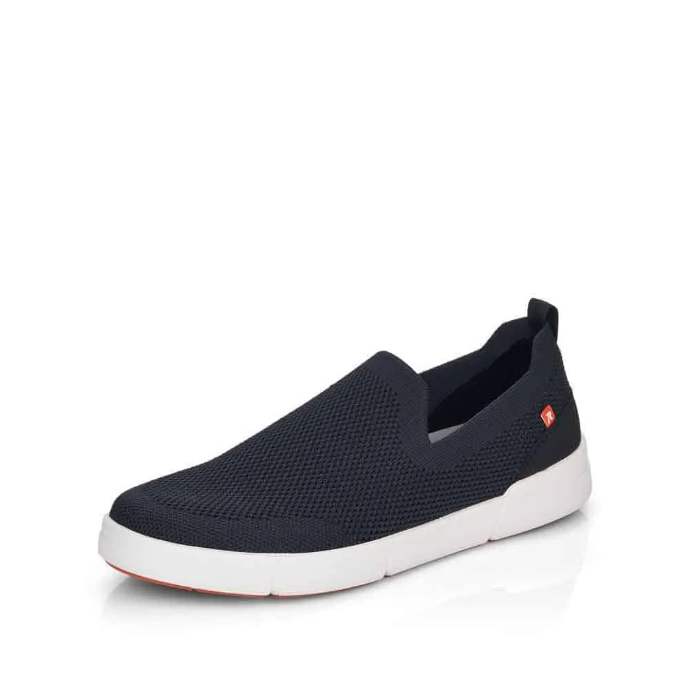 Rieker Schuhe 07106-14 Marineblauer Schlüpfer