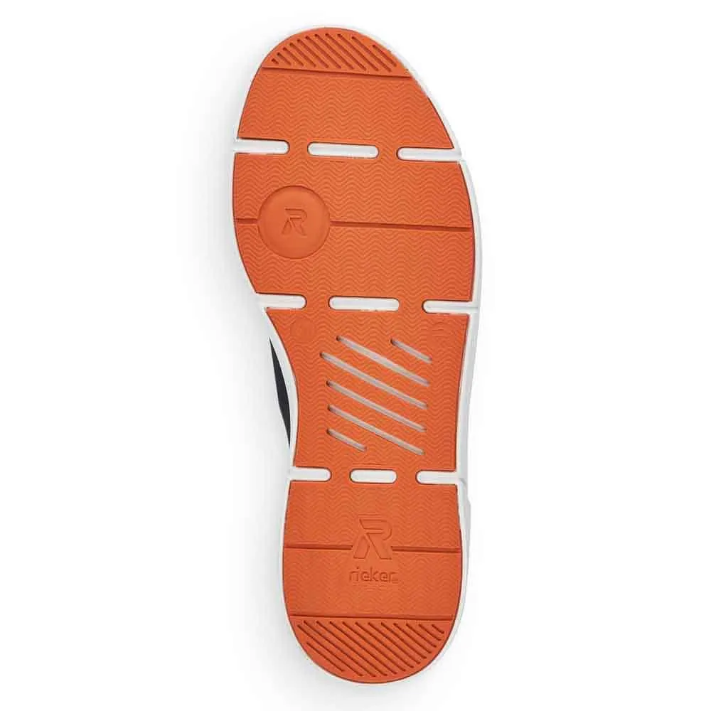 Rieker Schuhe 07106-14 Marineblauer Schlüpfer