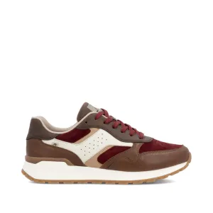 Rieker Schuhe W0607-35 Schnürschuhe Braun/Bordeaux Mehrfarbig